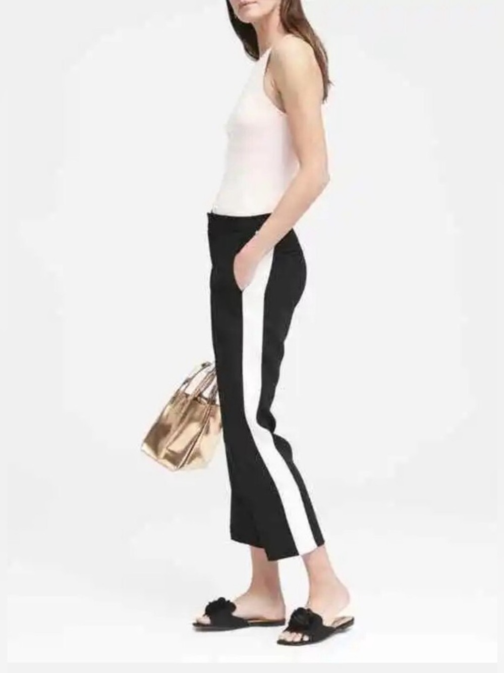 BANANA REPUBLIC AVERY TUXEDO STRIPE PANTS